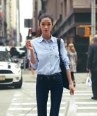 Street Syle: A Crosswalk Stunner (Despite The Cancer-Stick)