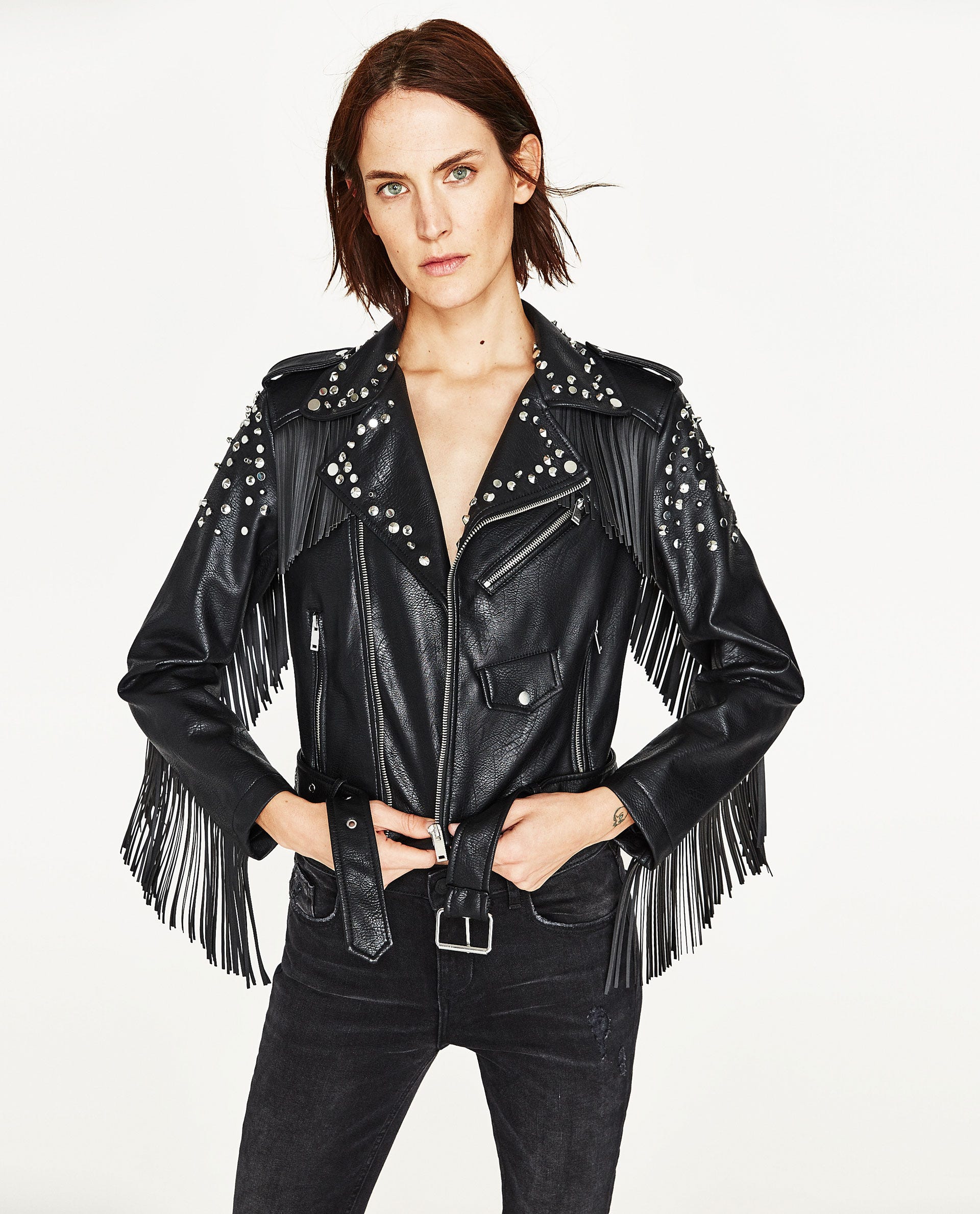 Faux Leather Jacket Best Fall Jackets For Women Zara Fringed Faux Leather Jacket 129 Available At