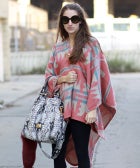 Street Style: A Pendleton Poncho Goes A Long Way 