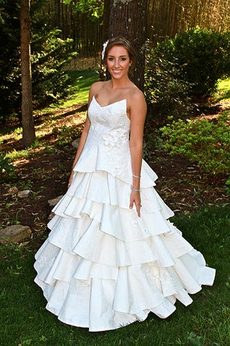 Well, THIS Is A Wedding-Dress Material We Hadn't Thought Of