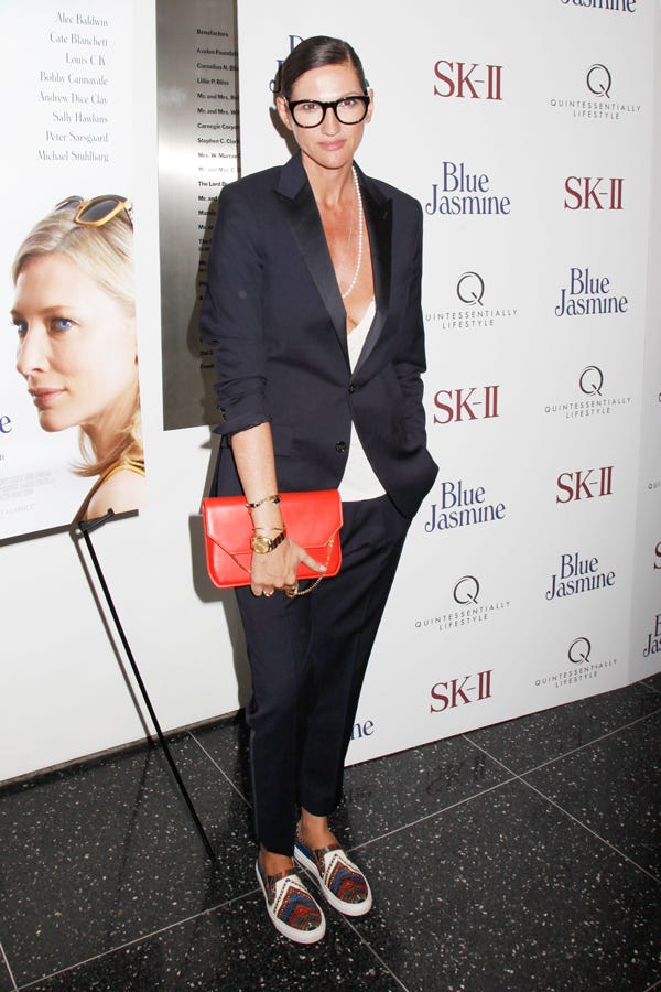 No Shirt Blazer Look Jenna Lyons Party Outfits