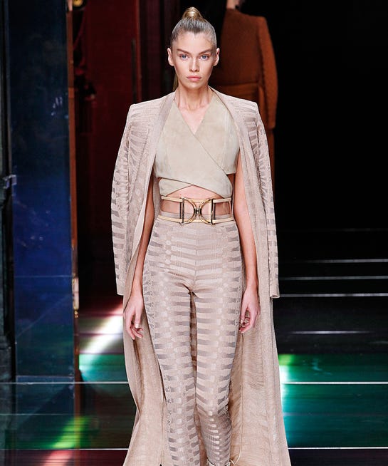 Balmain Leggings Paris Fashion Show