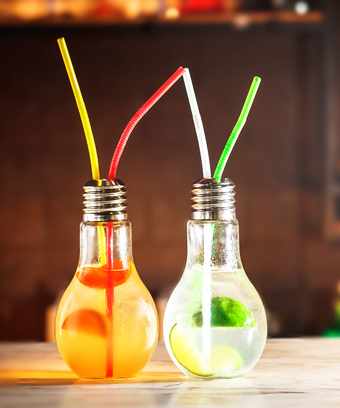Glowing Light Bulb Drink Trend Asia Instagram Photos