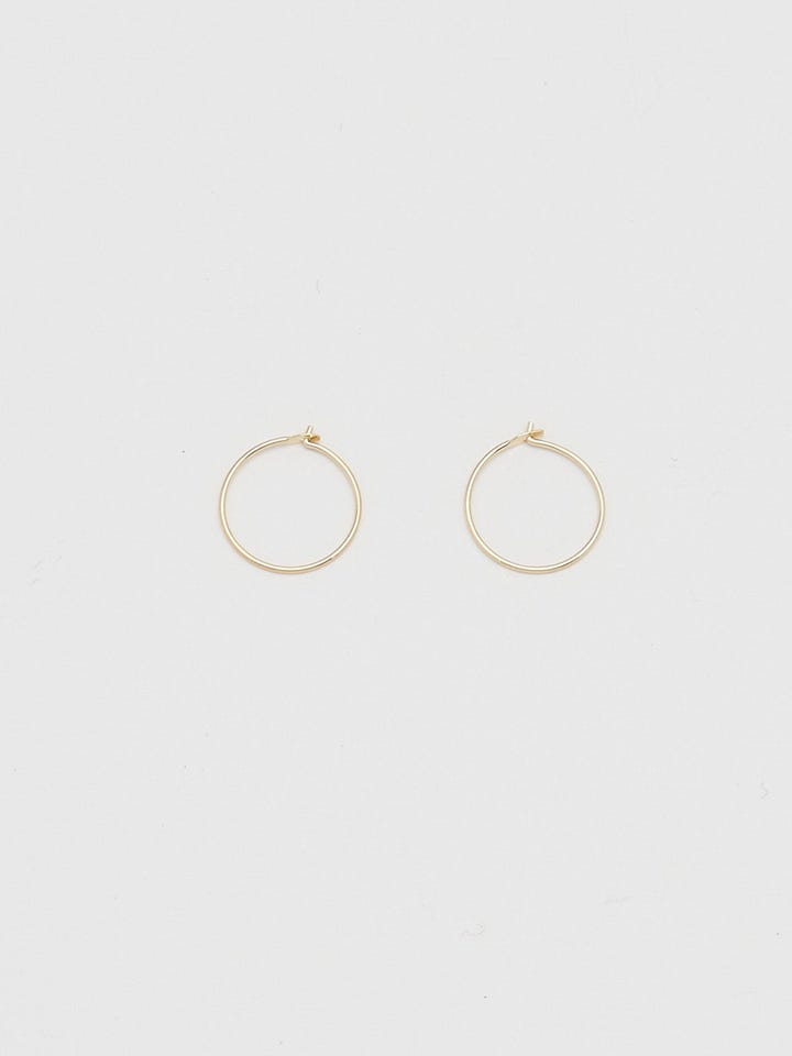 Small Hoop Earrings Gold Silver Madewell