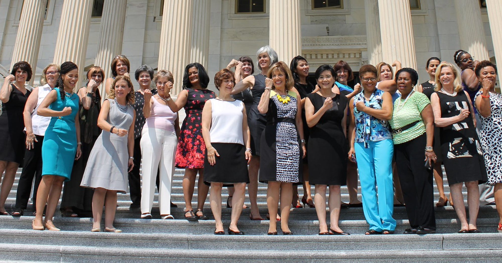 Congresswomen Protest Dress Code Sleeveless Friday