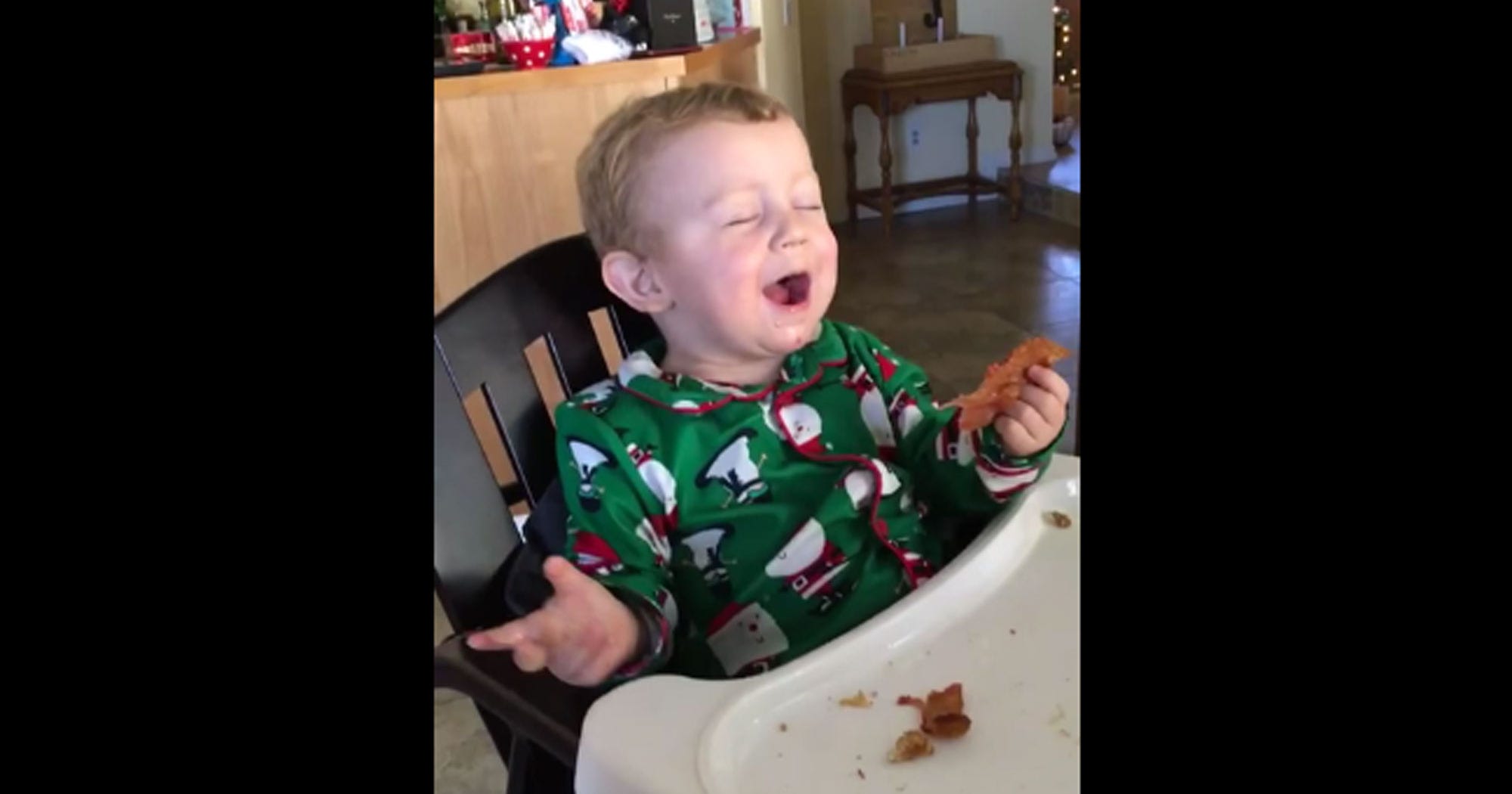 Baby Tries Bacon Video