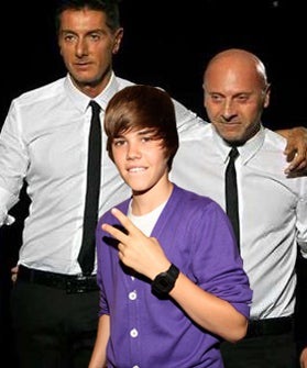 Justin Bieber With Dolce And Gabbana