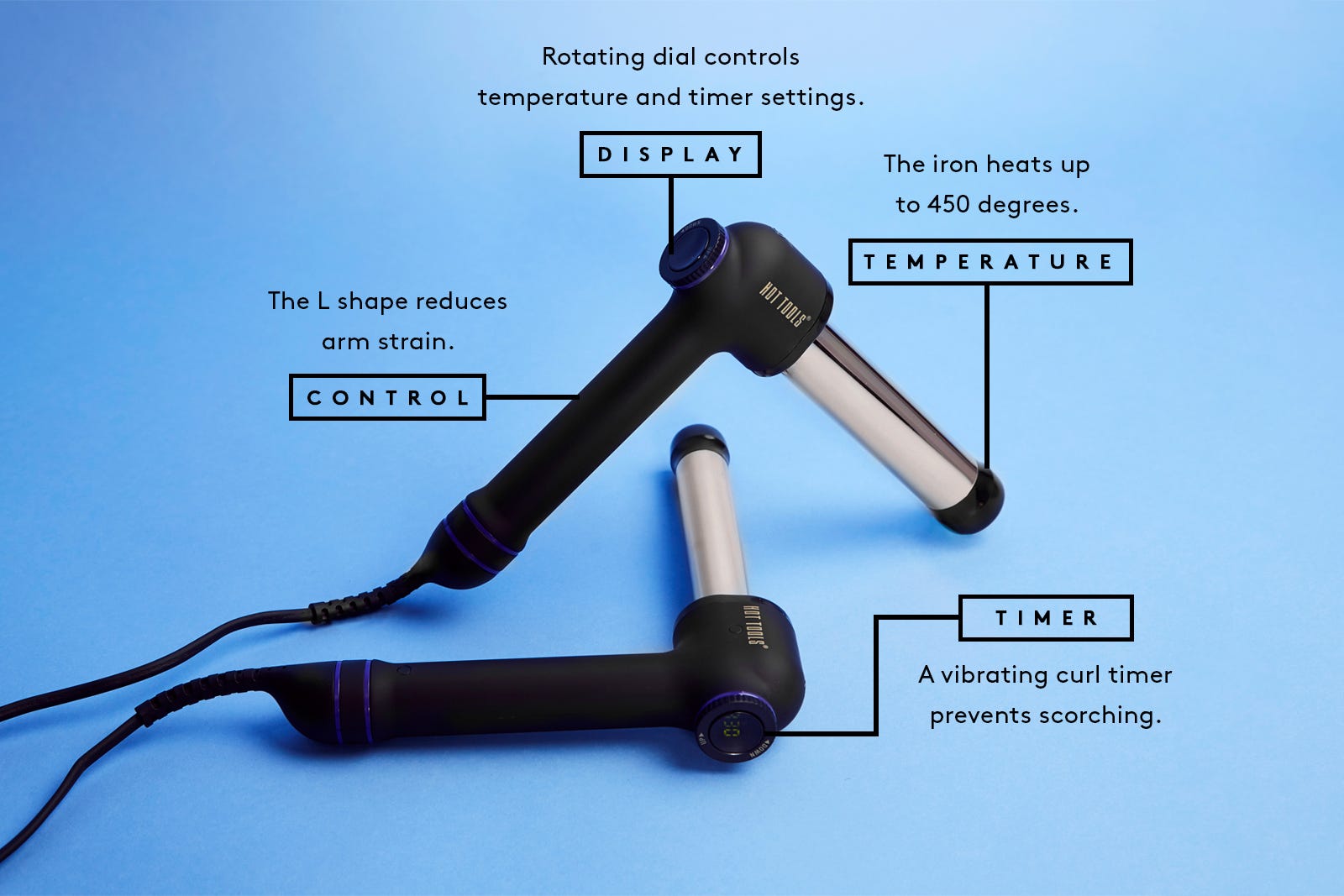 Curl Bar Iron Hot Tool Professional Review Wavy Hair