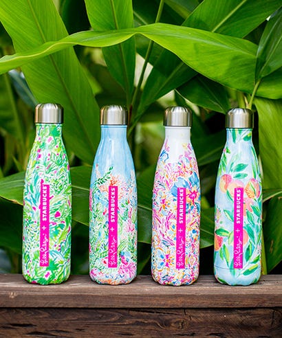 Starbucks Lilly Pulitzer Limited Edition Swell Bottles Starbucks Lilly Pulitzer Just Released A Line Of S Well Bottles