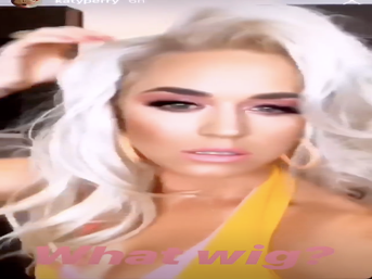 Katy Perry Reveals Long Platinum Hair Underneath Her American Idol