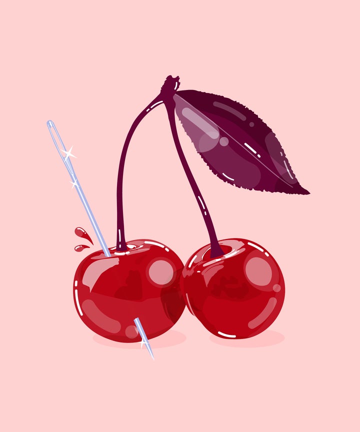 pierce my vulva Calla lily orange latex