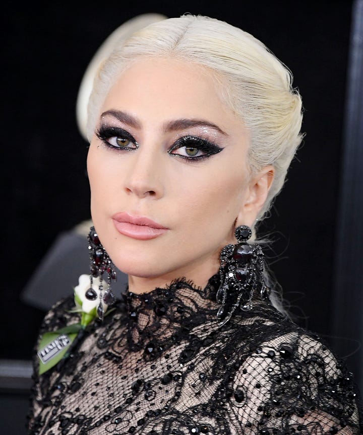 lady gaga posts old photo for birthday before after