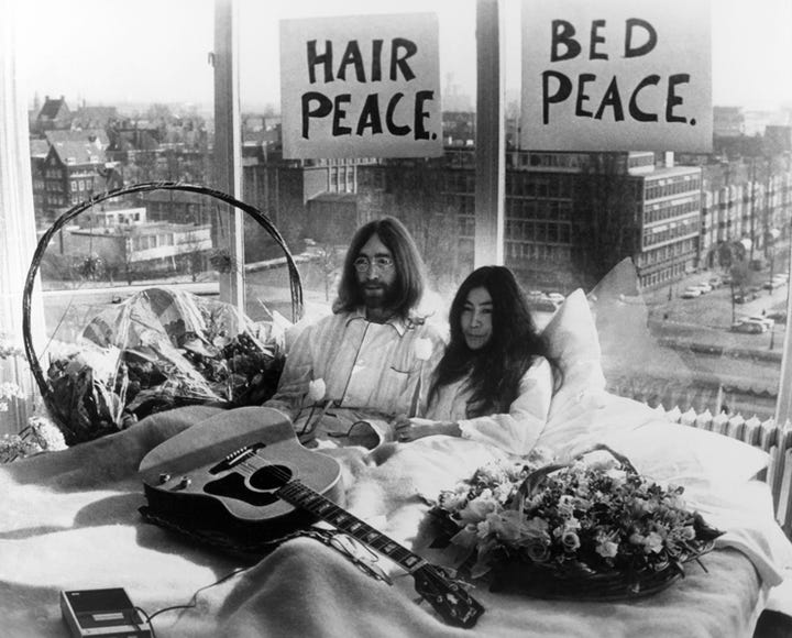 John Lennon Yoko Ono Wedding Day Photo Getty Images