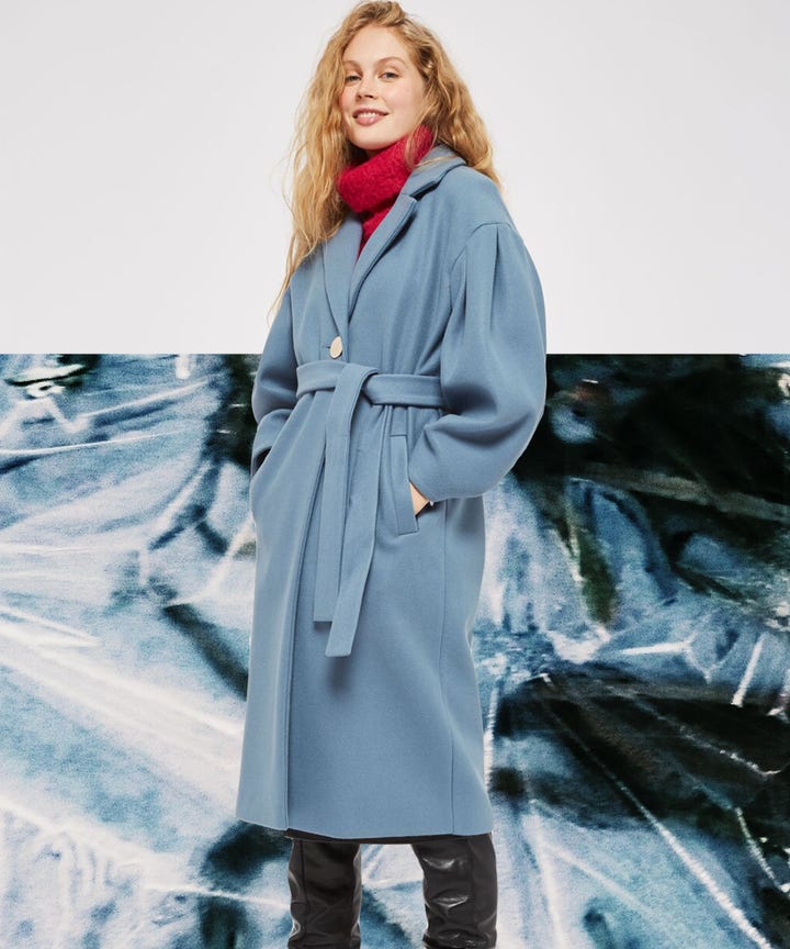 Best Winter Coats On A Budget The Fashionista Faux Fur Tie Waist Coat