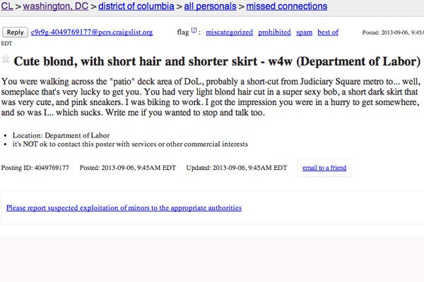 Columbia craigslist personals
