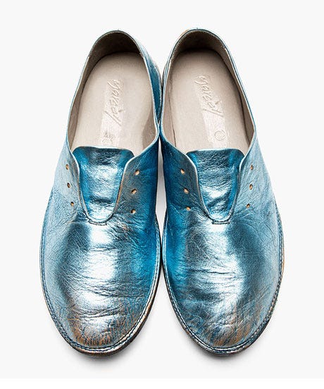 MARSeLL-__-PALE-BLUE-METALLIC-DISTRESSED-LEATHER-SHOES,-$670