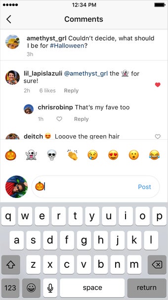 Instagram Halloween Emojis