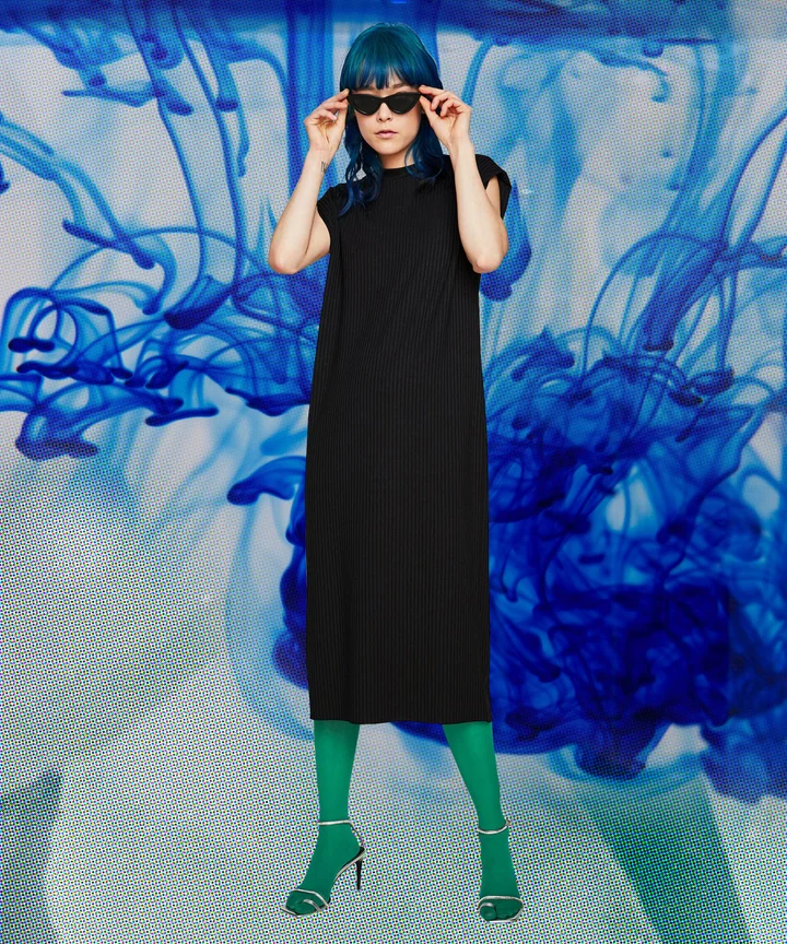Blue Under Dresses for Spring 2018