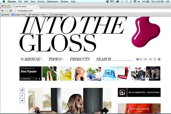 Popular websites for women