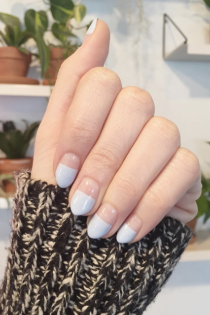 Los Angeles Nail Trend Reverse French Tips Manicure