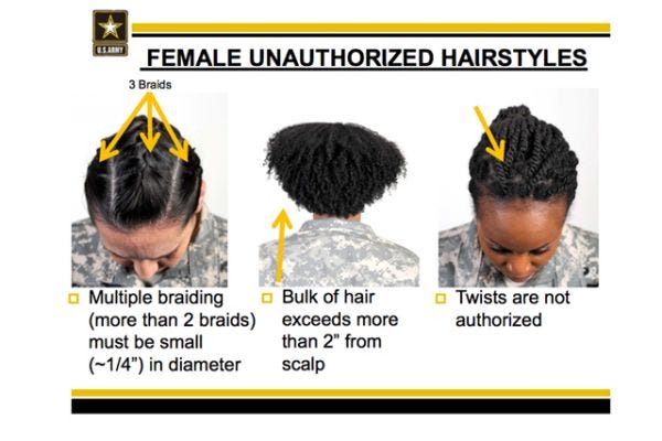 Ar 670 1 Female Hair Army Regulations