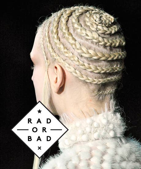 Fashion Week Braid Trend - Hat Hair