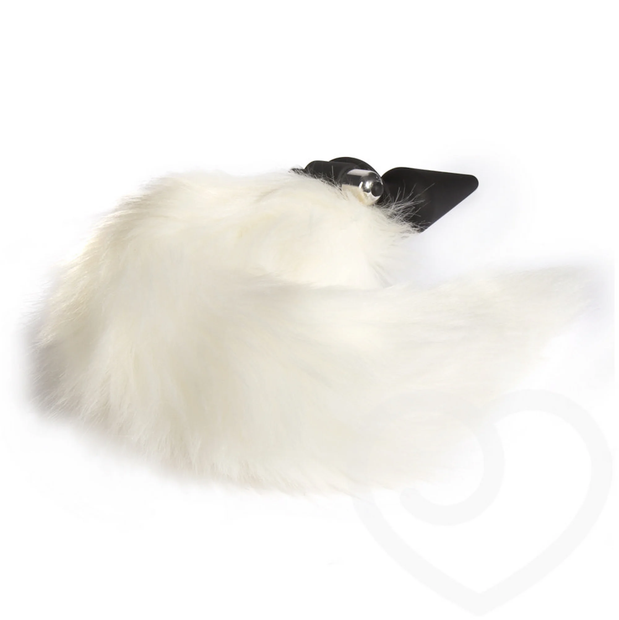 Lovehoney + Frisky Faux Fur Fox Tail Vibrating Silicone Butt Plug