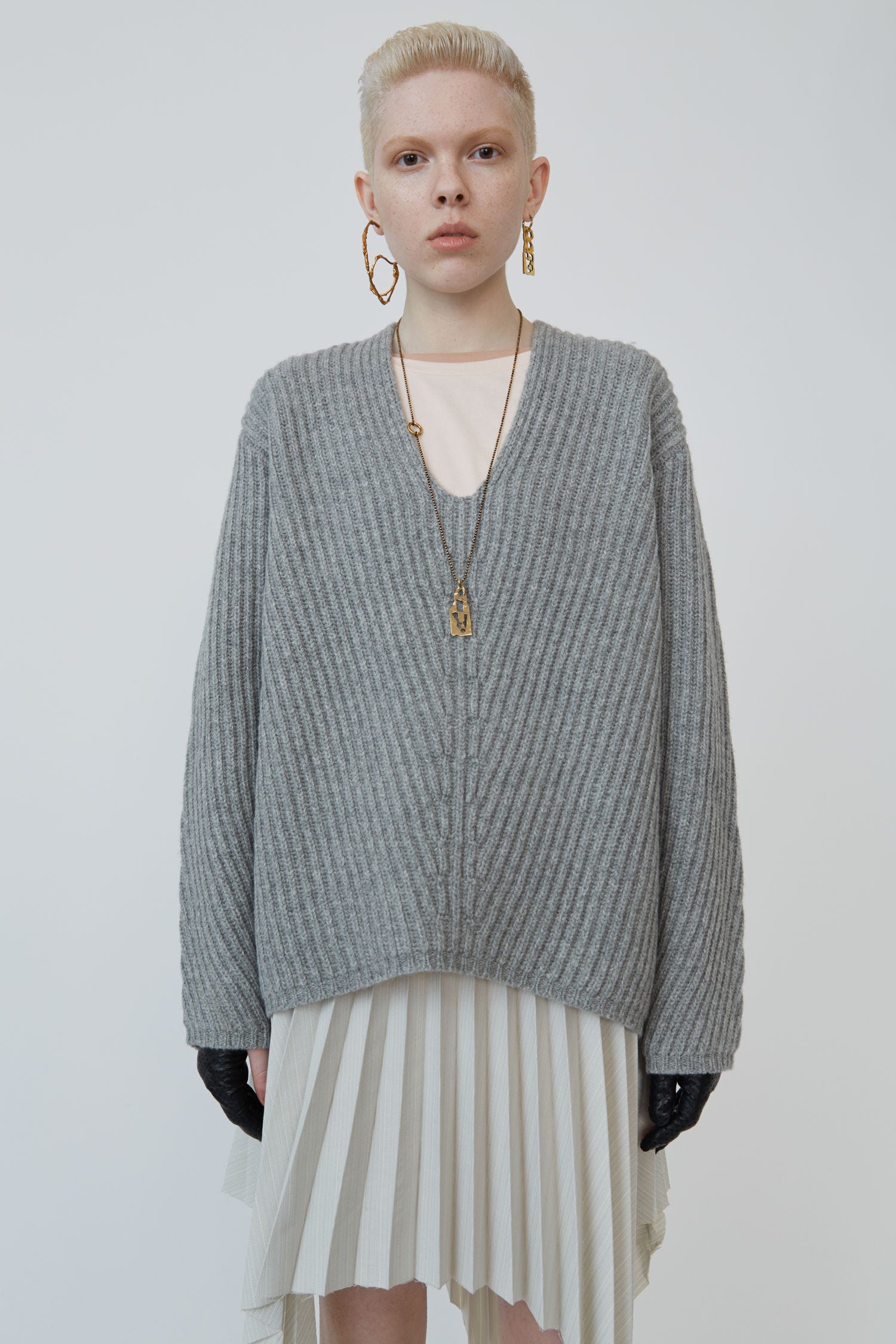 Acne Studios + Deep V-Neck Sweater