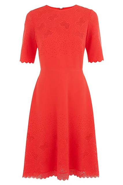 chinese dress ladies Women's Ismene Mini Dress in Unlined Lace Red, S , Bodycon , Scoop Neckline Red main image 1