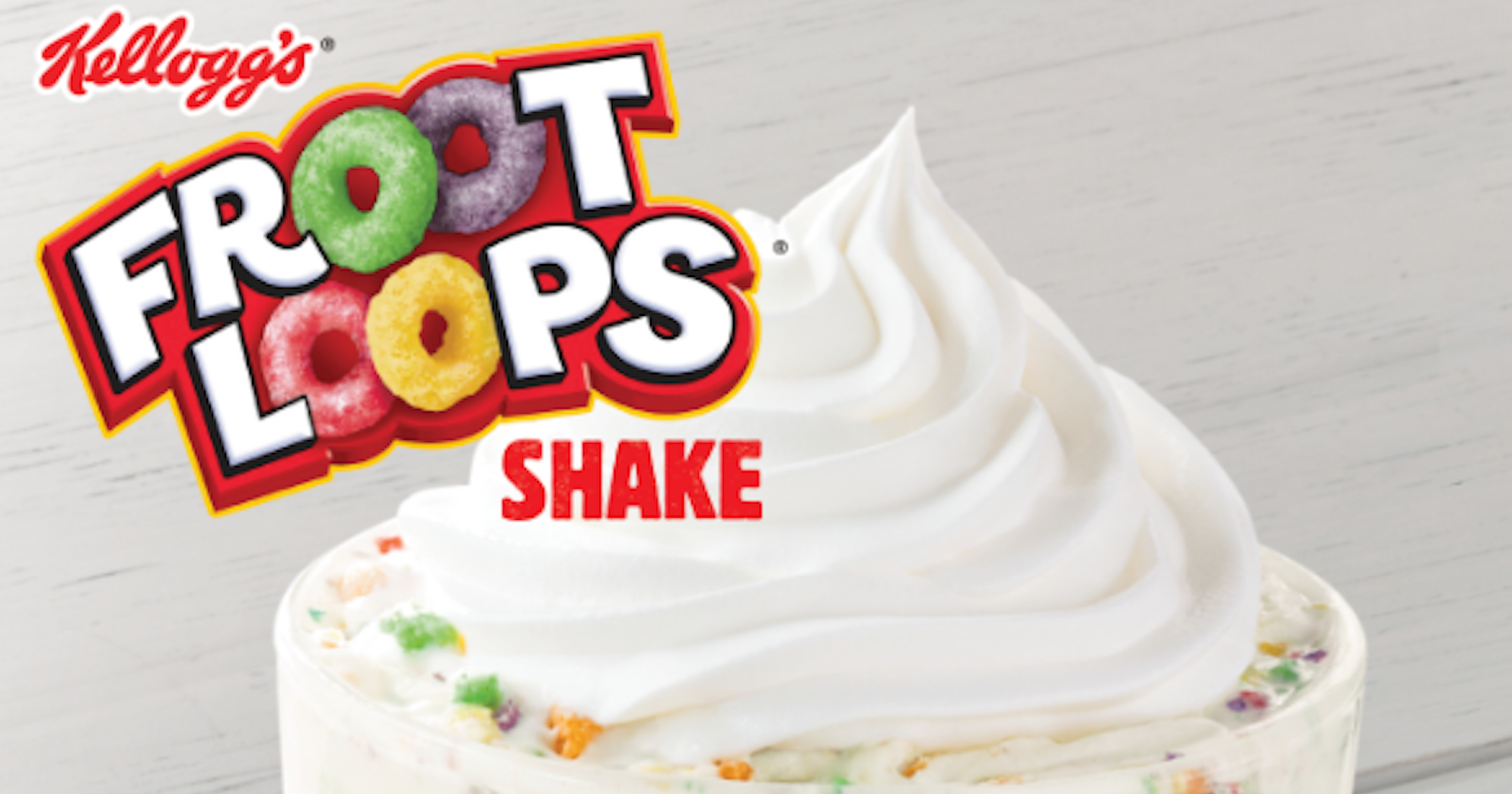 Burger King Froot Loops Cereal Milkshake