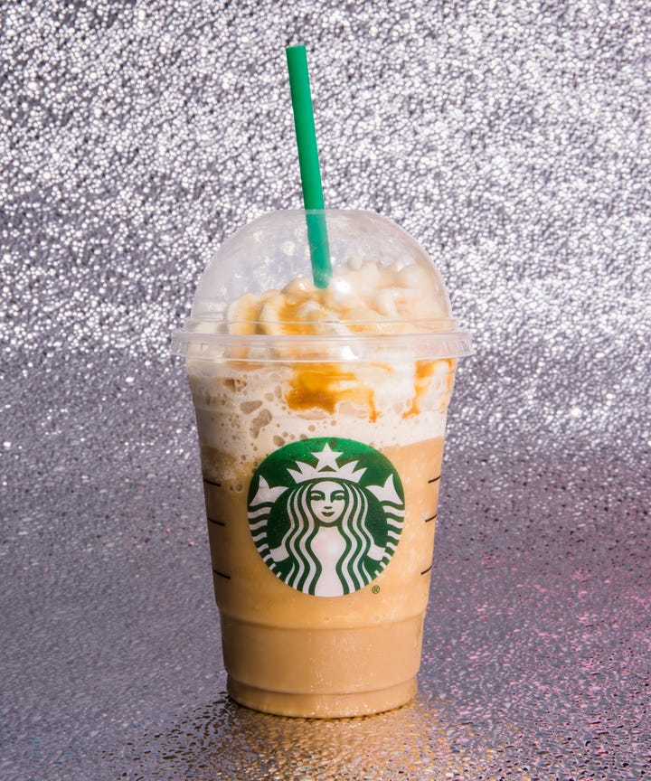 Starbucks New Ultra Caramel Frappuccino Taste Test