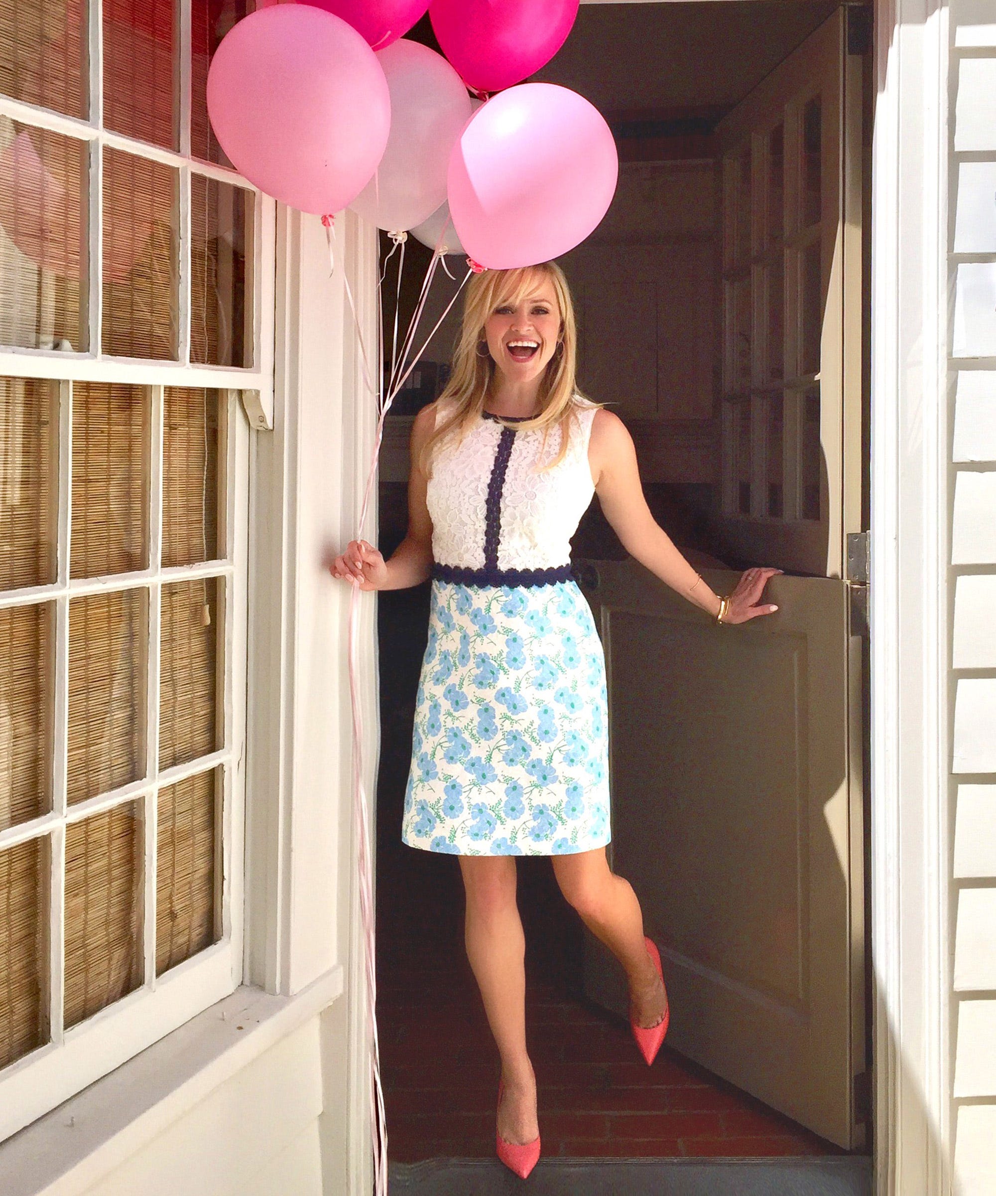 Reese Witherspoon Birthday Dress Draper James Fashion