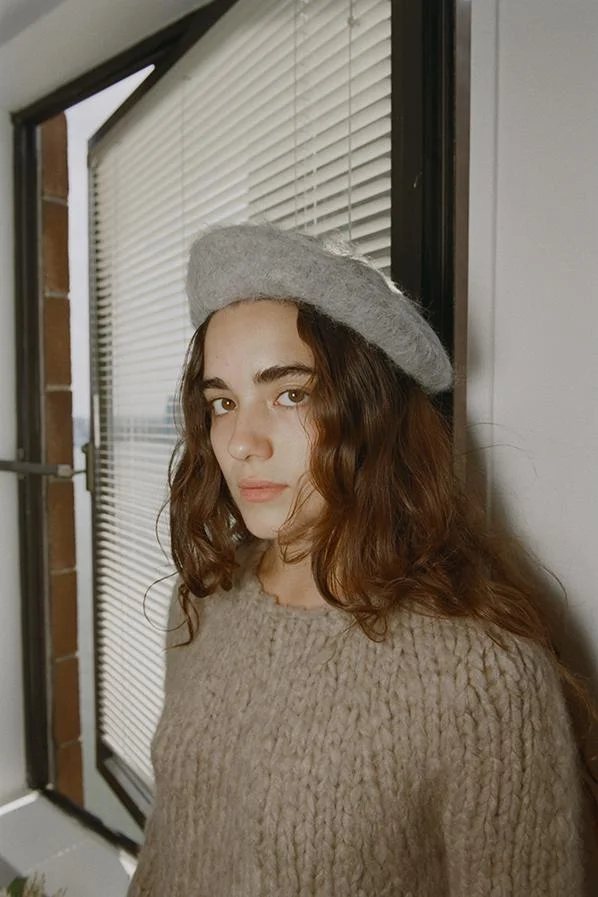 Lauren Manoogian + Beret, Suri Alpaca, Silver