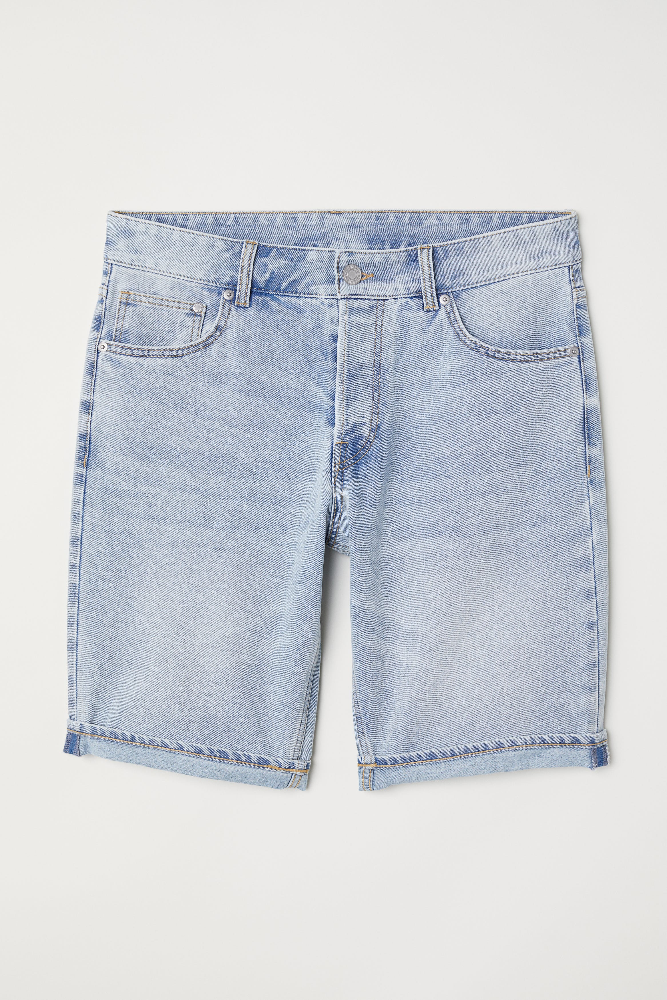 H&M + Slim Denim Shorts