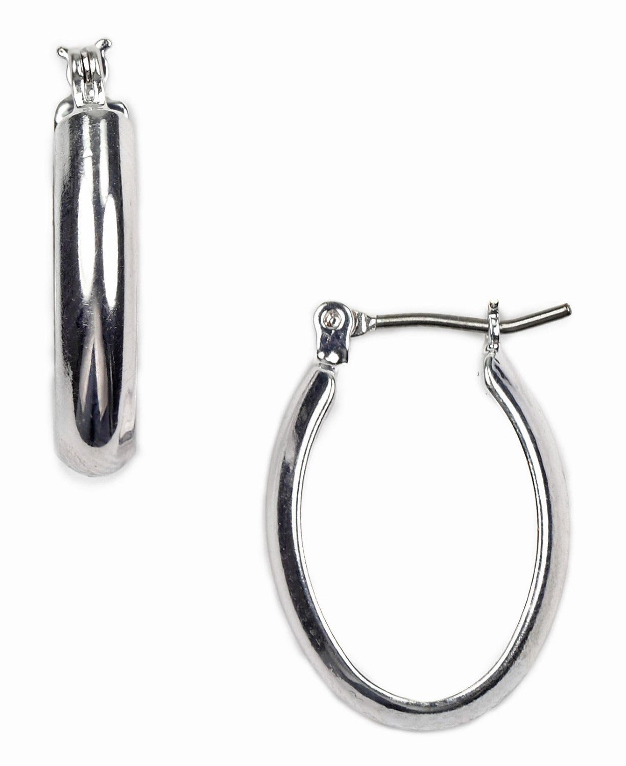 Napier + Basic Oval Hoop Earrings