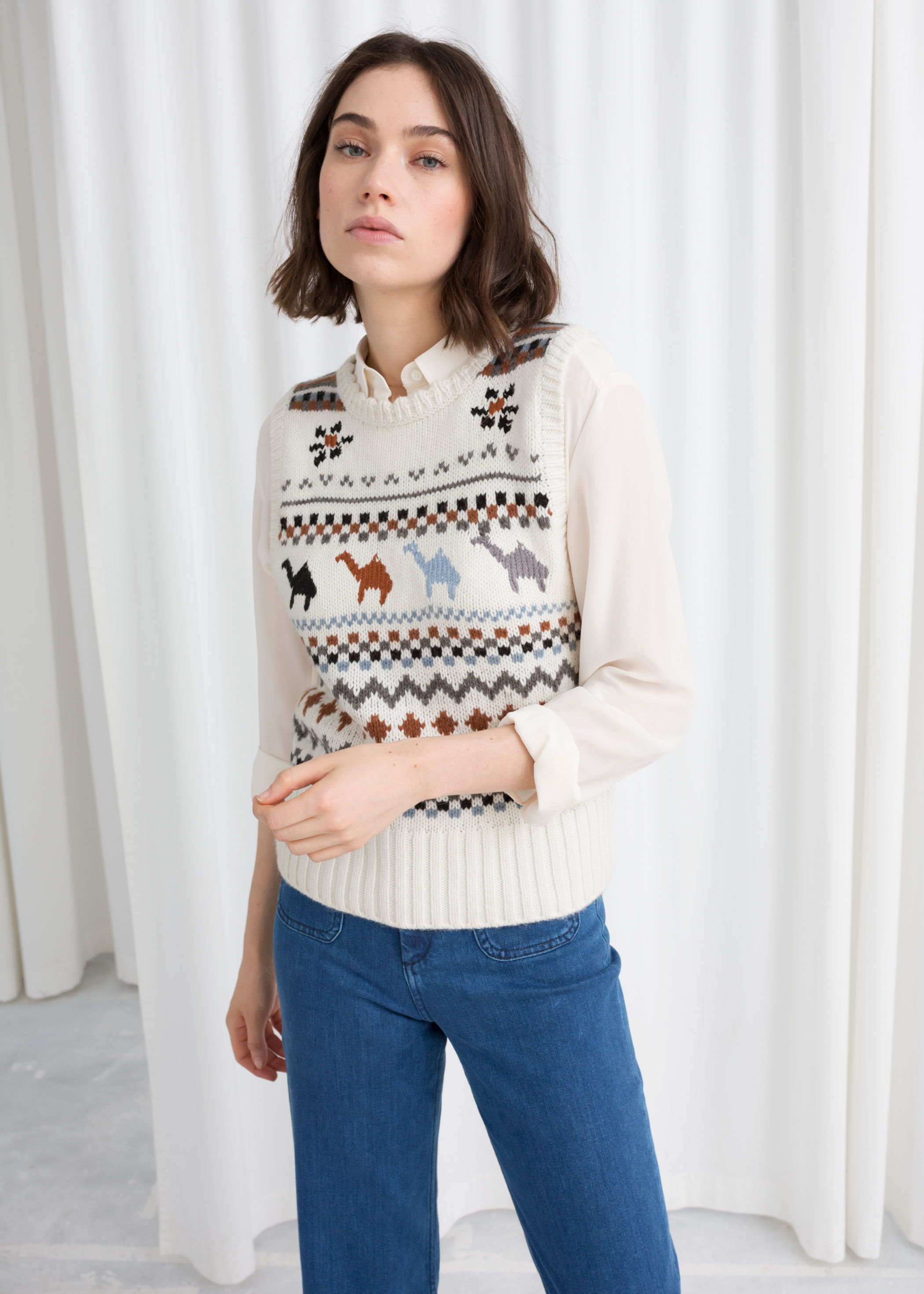 Other Stories + Camel Knit Vest