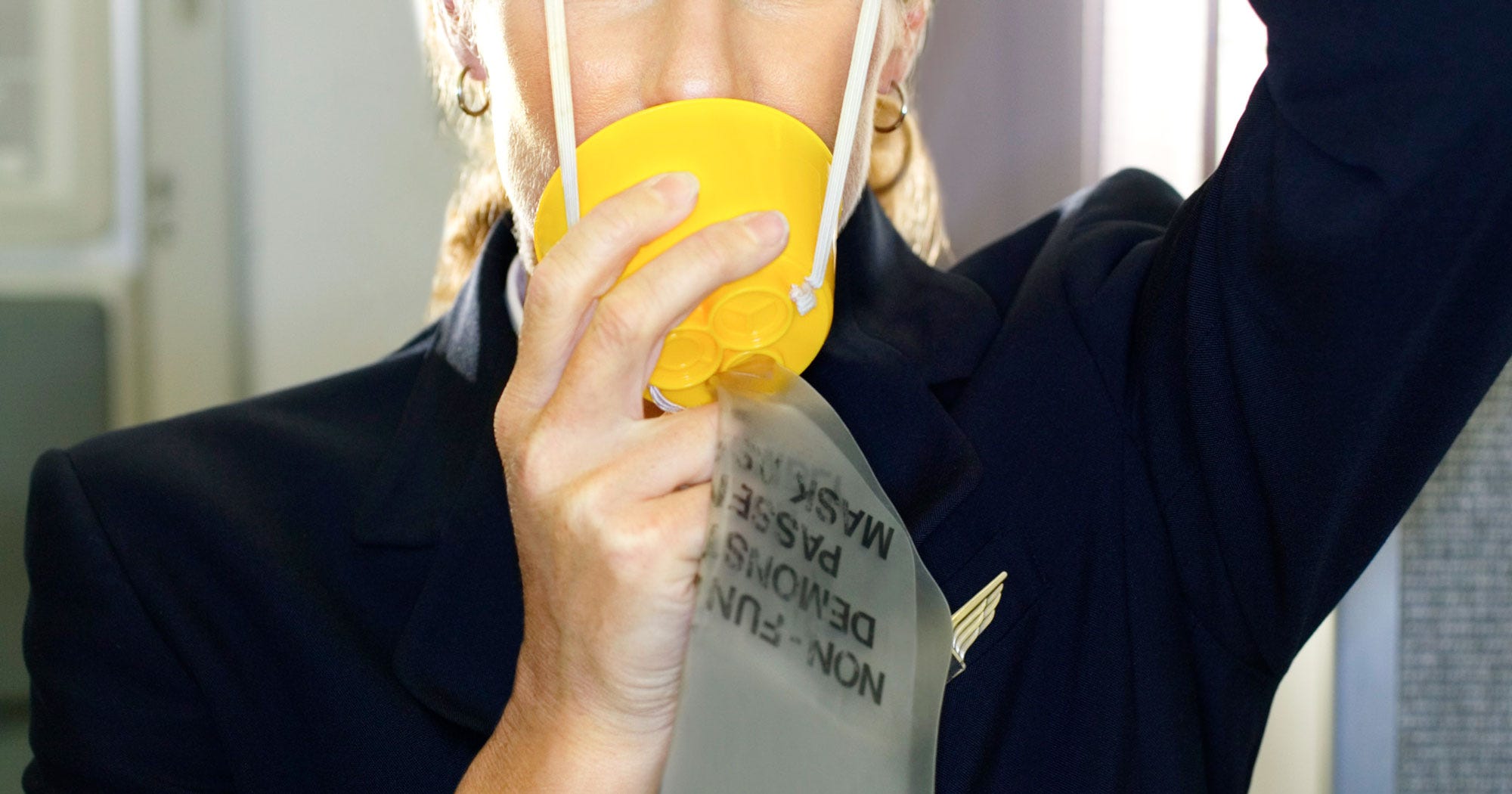 Oxygen Mask Flight Hypoxia Risk Video