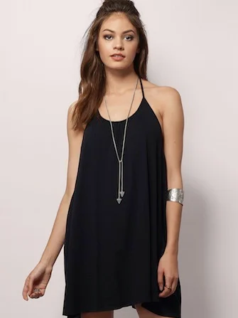 cupro jersey dress Cupro Jersey Drape Dress in Black