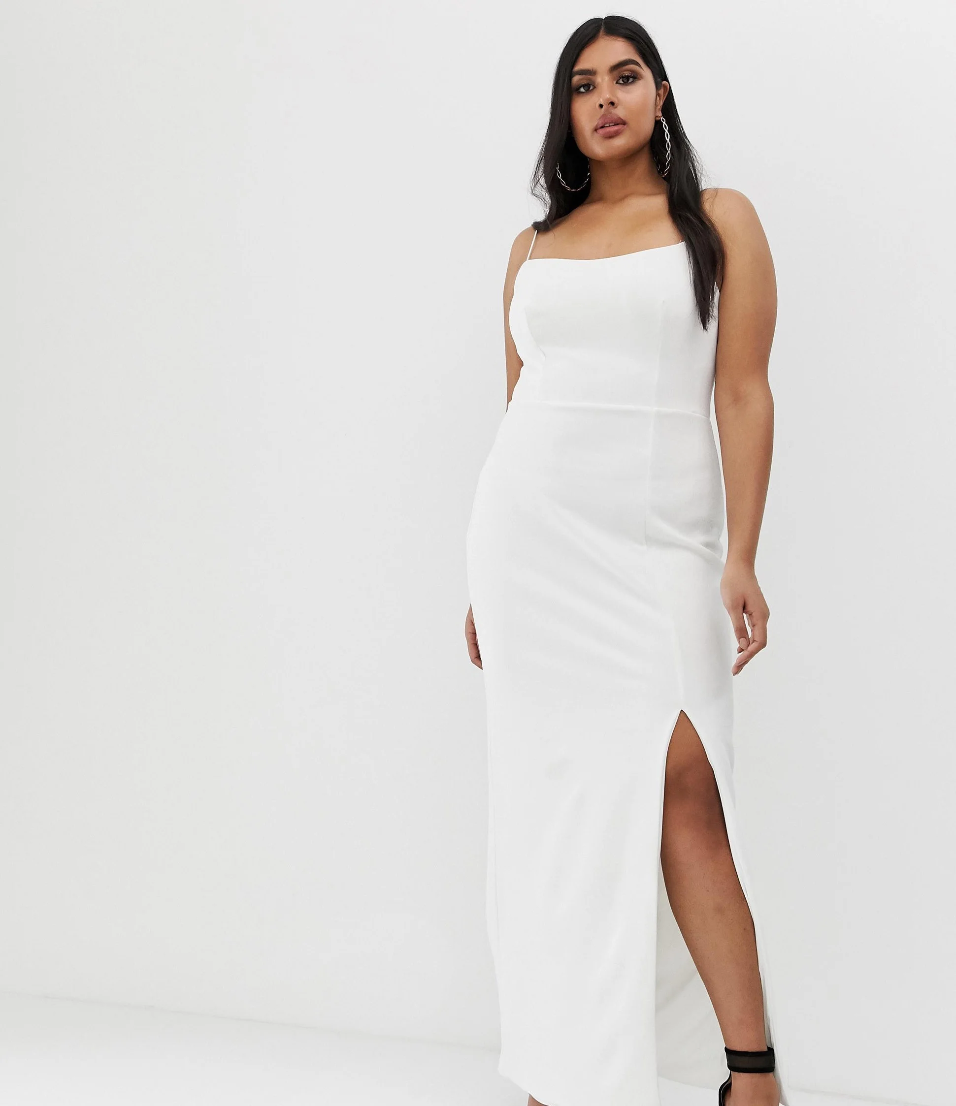 white christmas dresses Arlena Black High-Neck Wrapped Maxi Dress – Club L London