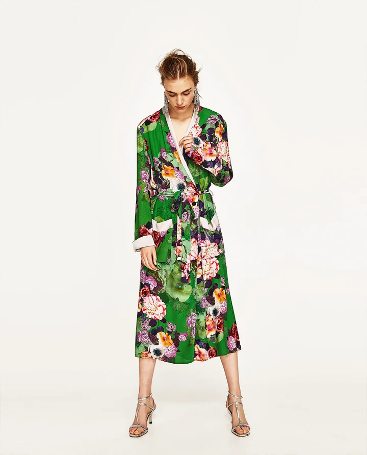 Zara Floral Print Spring Clothing