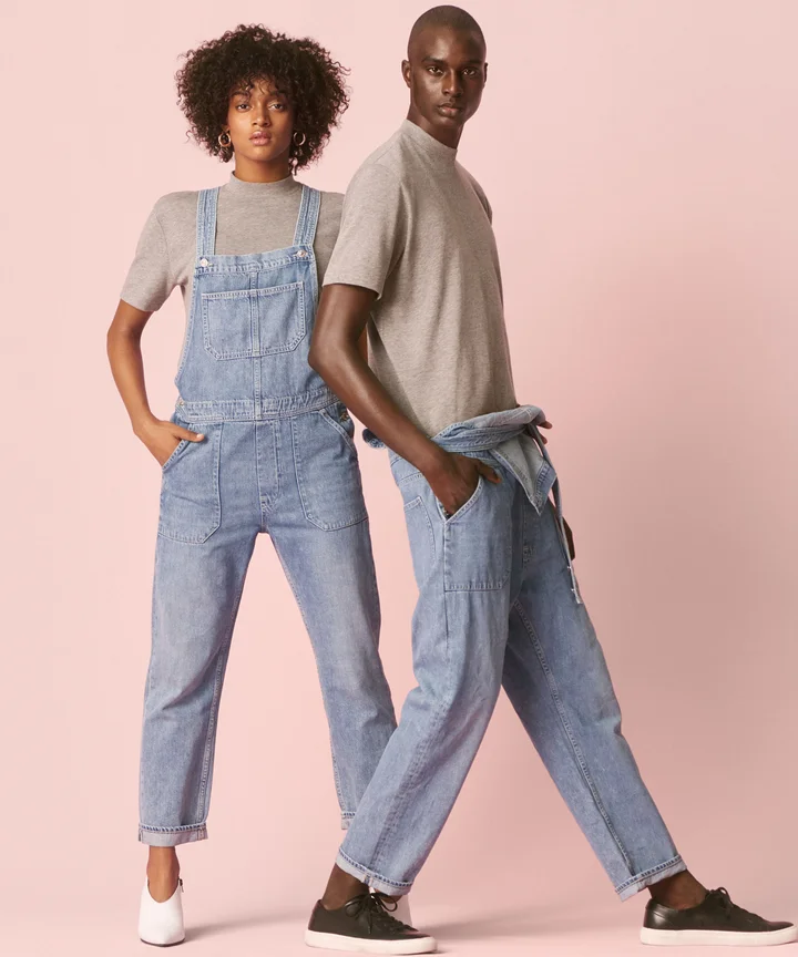 H&m wide leg on sale denim