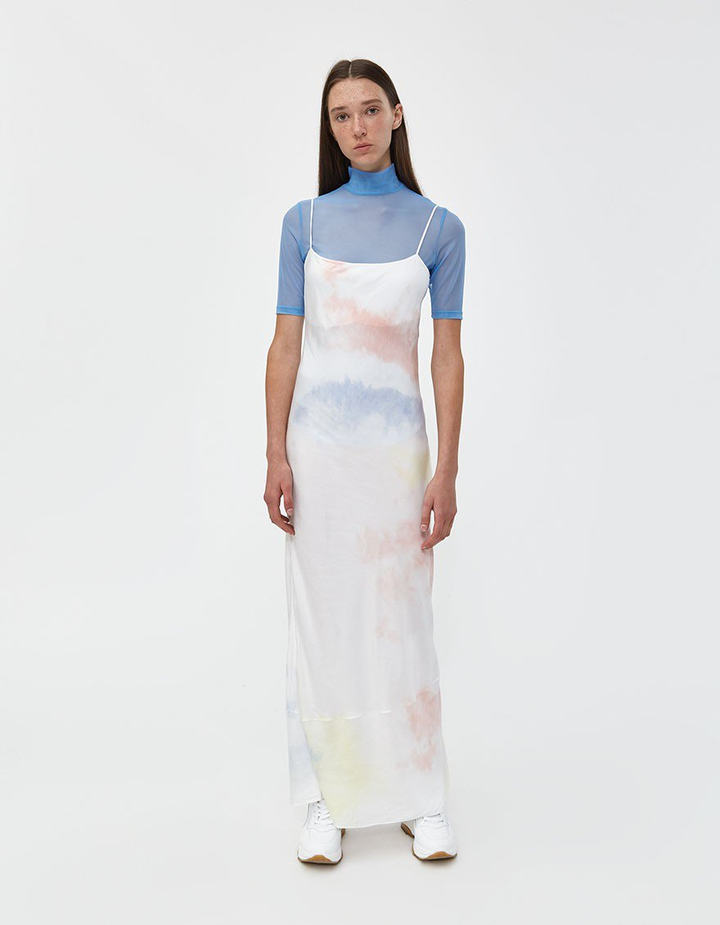 short strapless blue dress Dayton Strapless Short Dress
