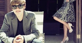 Justin Bieber And Kim Kardashian Elle Photoshoot