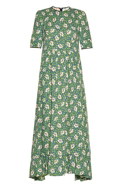 Marni + Buttercup-Print Maxi Dress