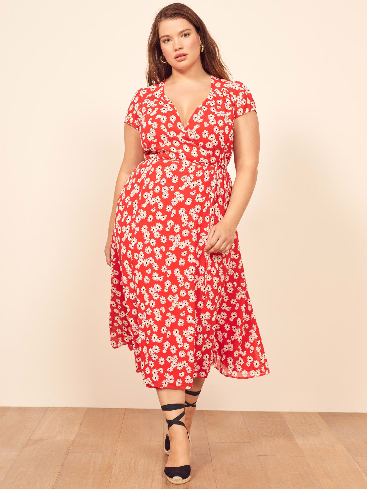 reformation carina dress green Carina Dress – Dress the Population main image 1