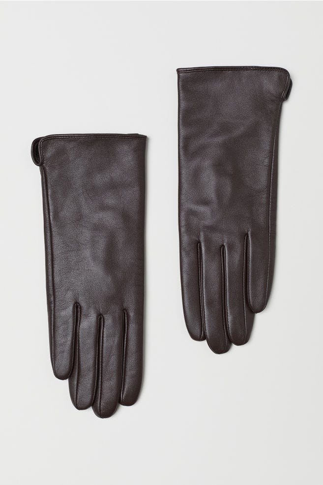 H&M + Leather Gloves
