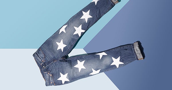 Easy Denim Stencil DIY