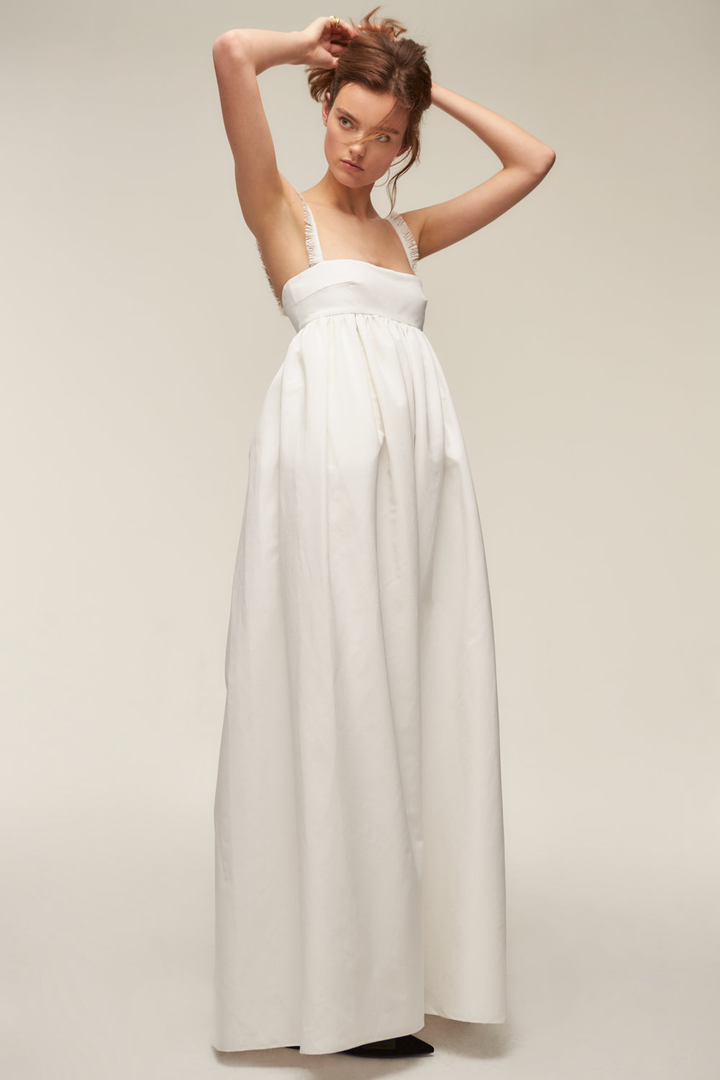 slim fit dress slacks Jane Summers Jacqueline Strapless Little White Rehearsal and Casual Wedding Dress 8 / White , Female , Adult main image 0