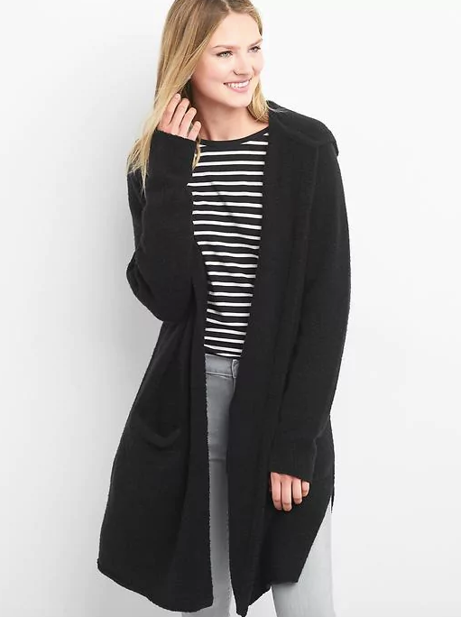 Gap + Wool Hoodie Cardigan