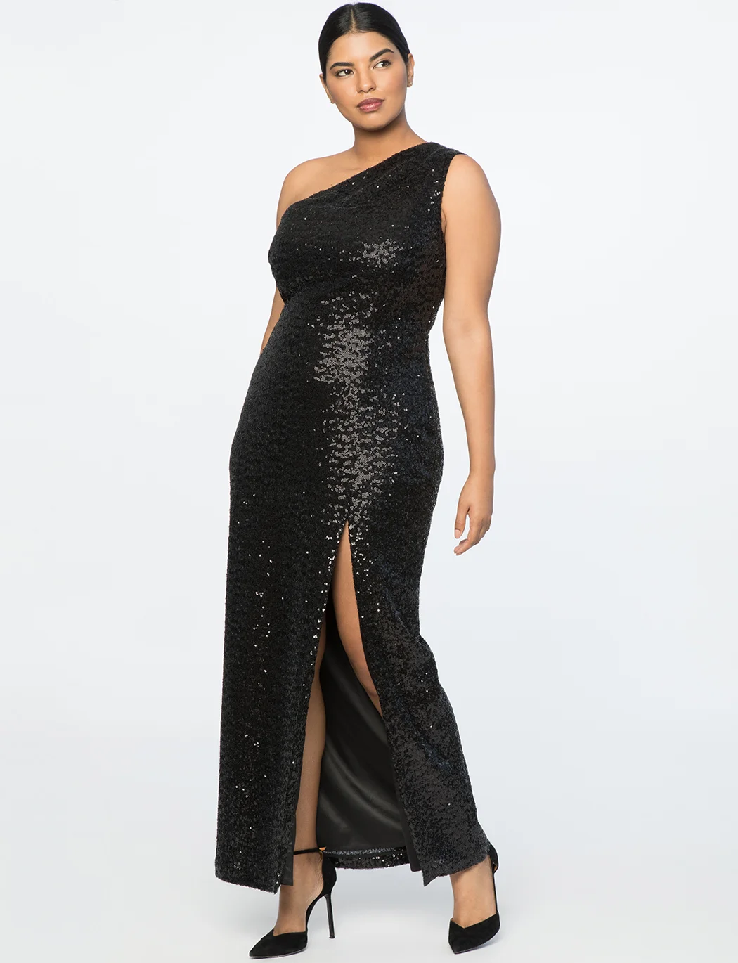 Jason Wu x Eloquii + One Shoulder Sequin Gown